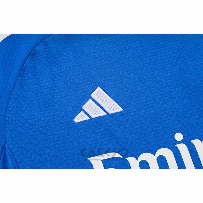 Tuta da Track Real Madrid Manica Corta 2025-2026 Blu Bianco - Pantaloncini